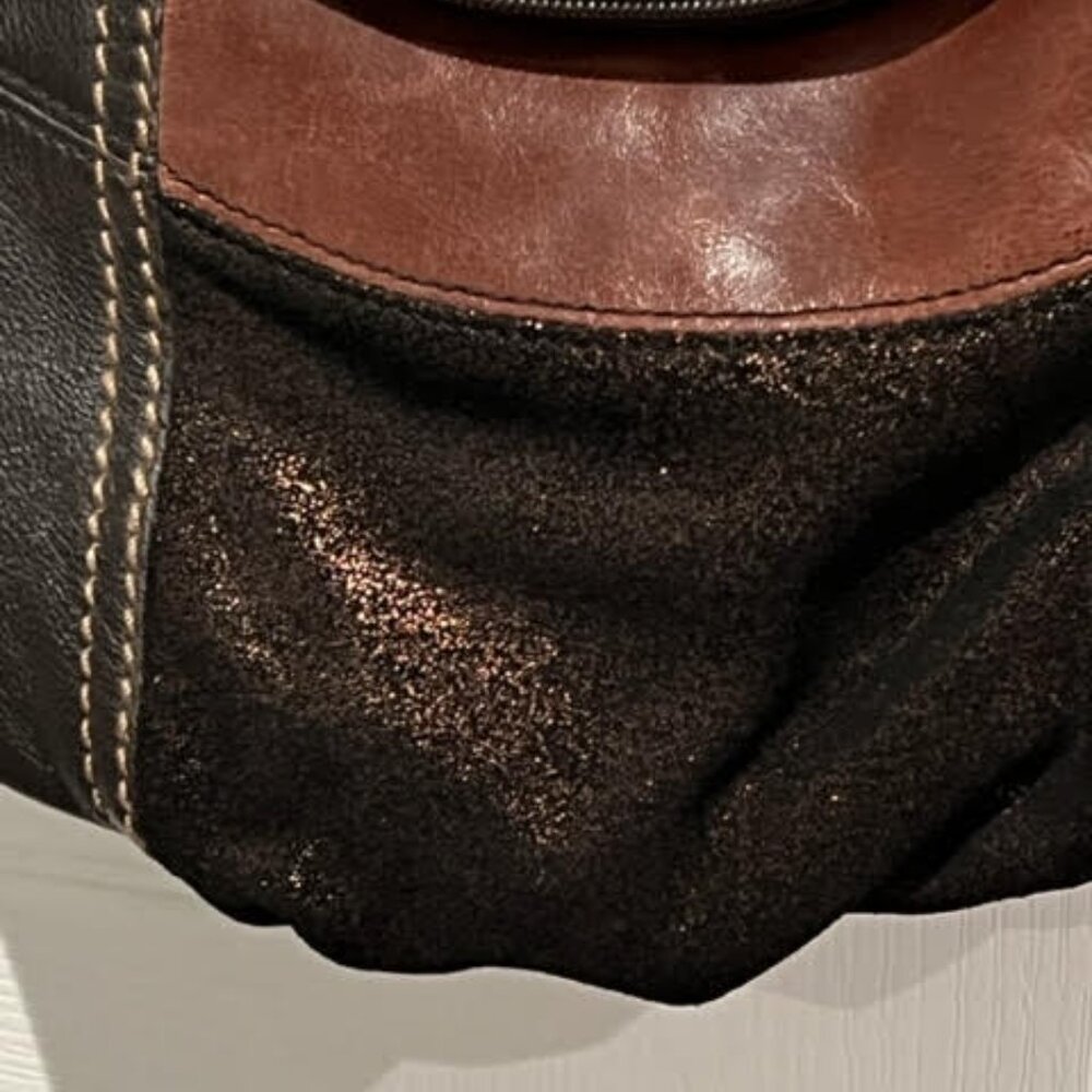 The Sak Leather Patchwork Foldover Crossbody - image 2